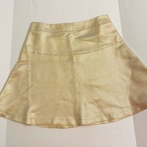 New York & Company Elegant Gold Women's Skirt